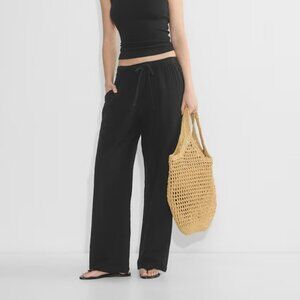 NWT Aritzia LITTLE MOON AirPlush Cotton Sail Pant Black
